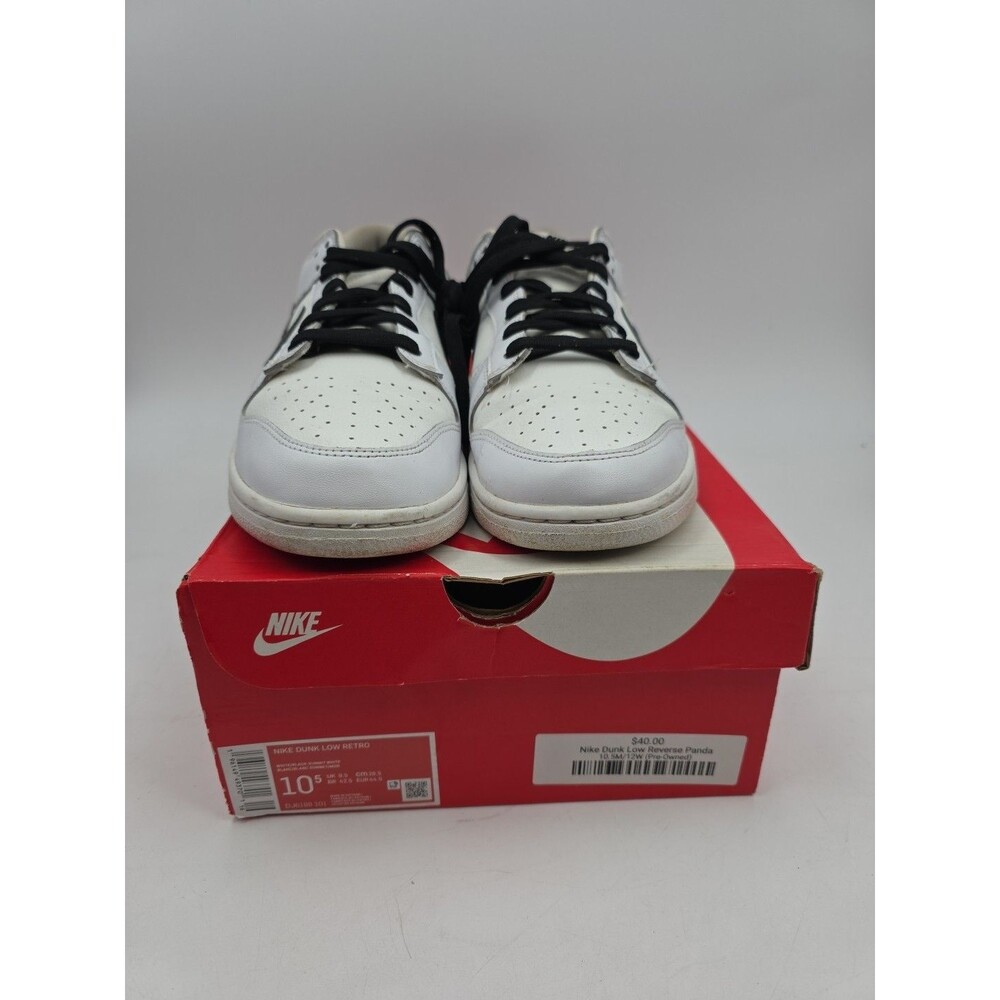 Nike Dunk Low Retro White Black DJ6188-101 Domestic Sneakers Shoes Size 10.5